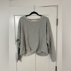 Aerie Twist Back Grey Sweatshirt size medium